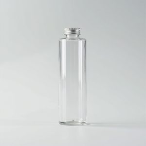Clear Cylinder Glass Bottle 250ml - image 1