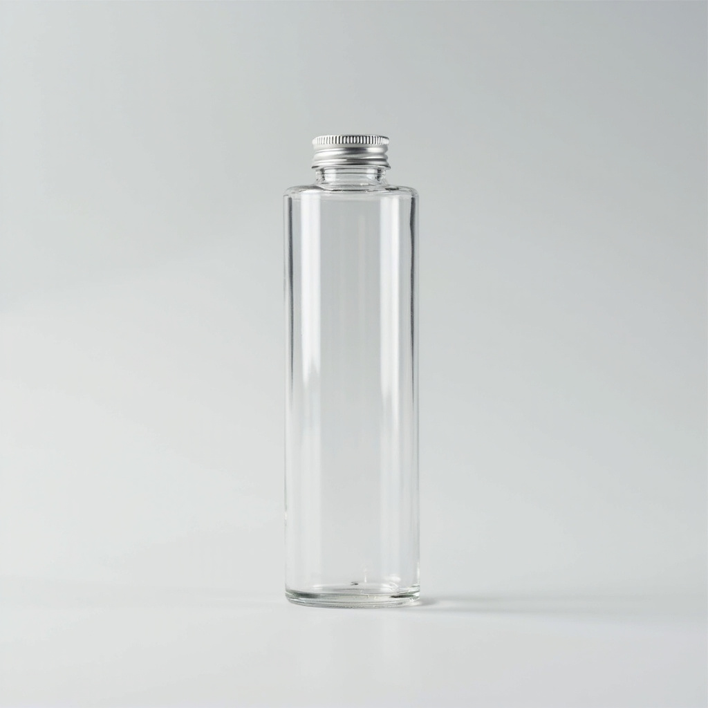Clear Cylinder Glass Bottle 250ml